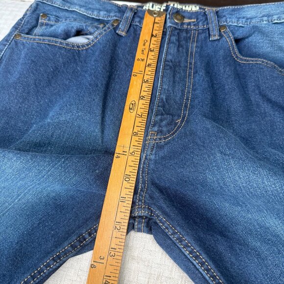 Ruff Hewn Mens 34x30 Classic Blue Denim Relaxed Fit Jeans - Picture 7 of 9